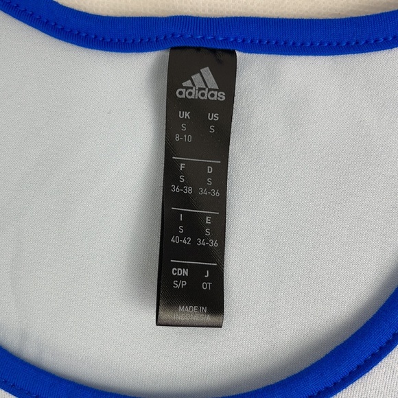 adidas Three Stripe Blue Tank Top NWT. - Picture 4 of 5